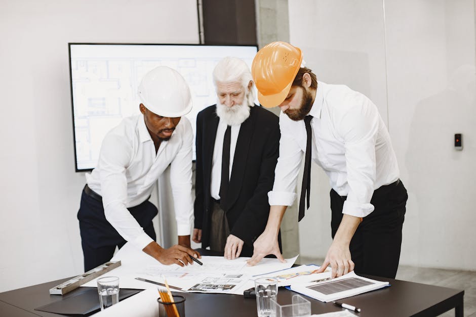 Federal construction project management team